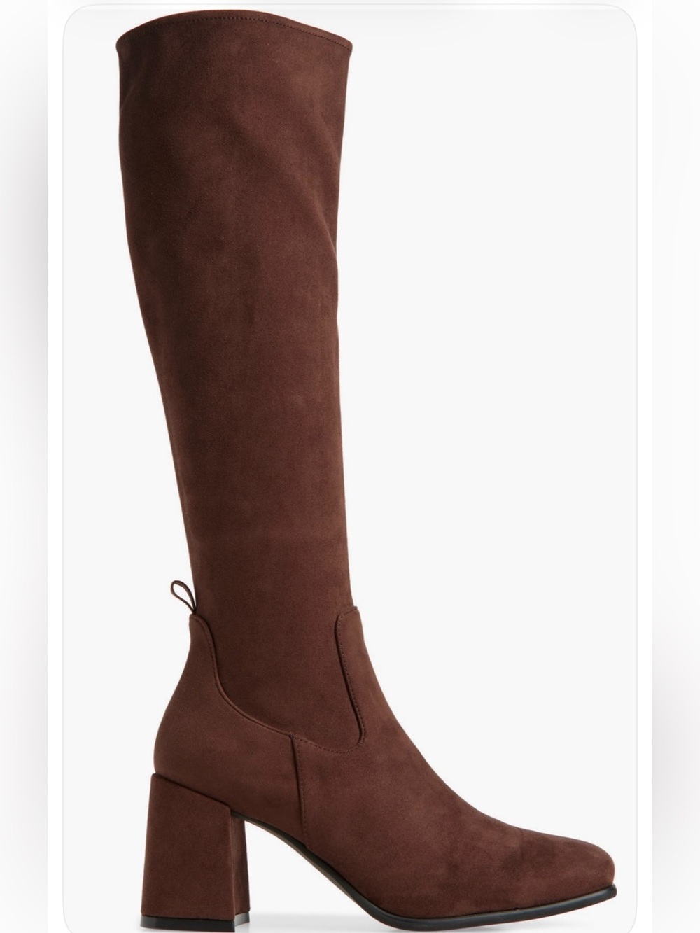 Jeffrey Campbell Tall Brown Suede Over-the-Knee Block Heel Boots